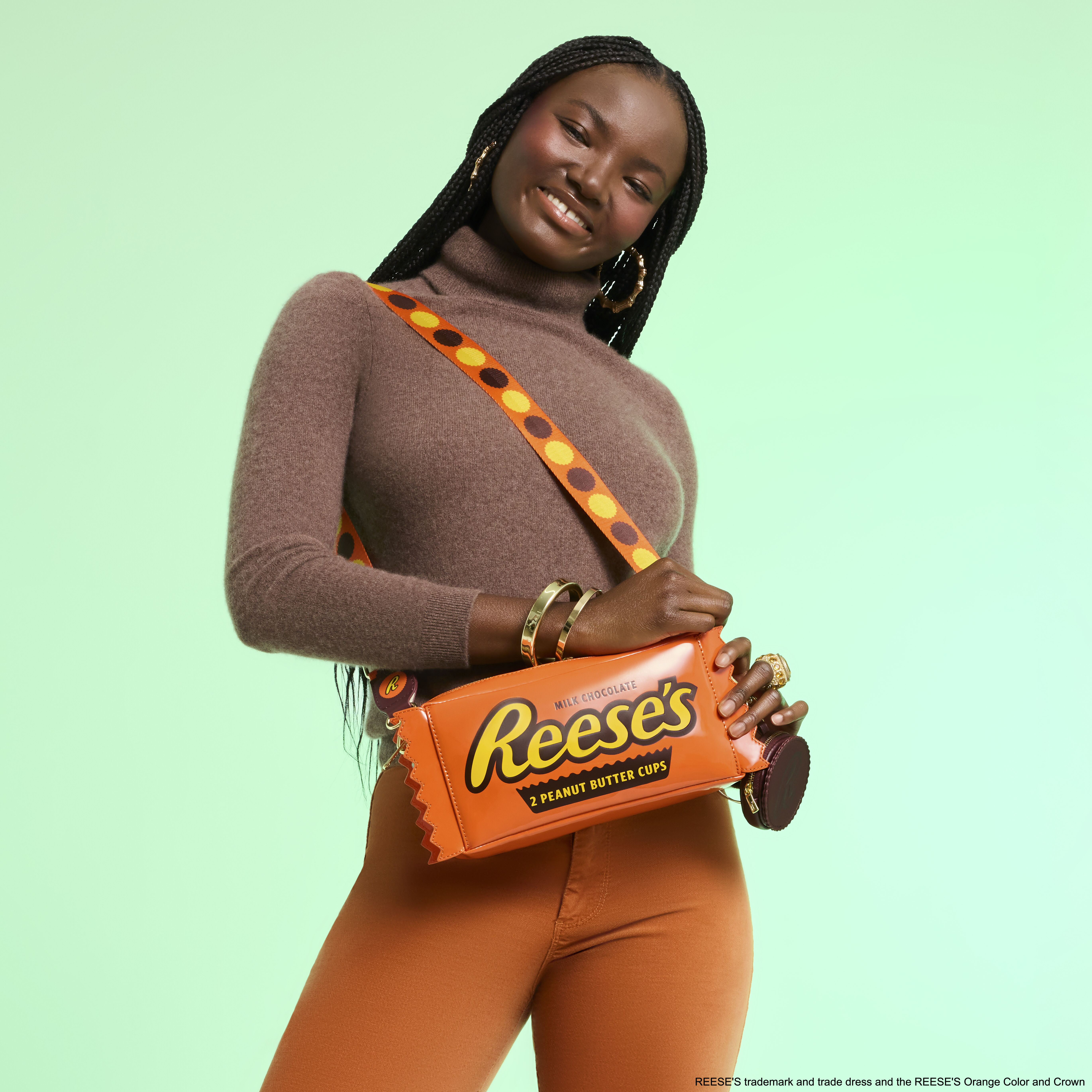 Hershey's Reese's Peanut Butter Cups Crossbody Bag with Coin Bag